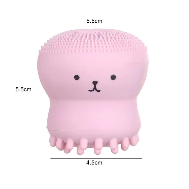 Cartoon Octopus Silicone Face Cleansing Brush