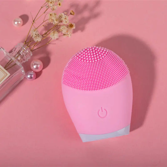Electric Silicone Facial Cleansing Device - Waterproof