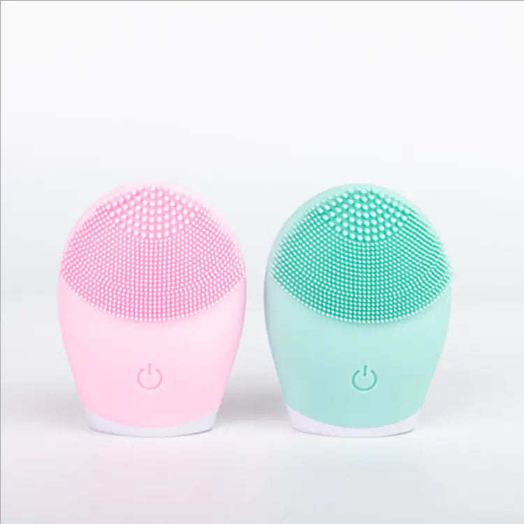 Electric Silicone Facial Cleansing Device - Waterproof